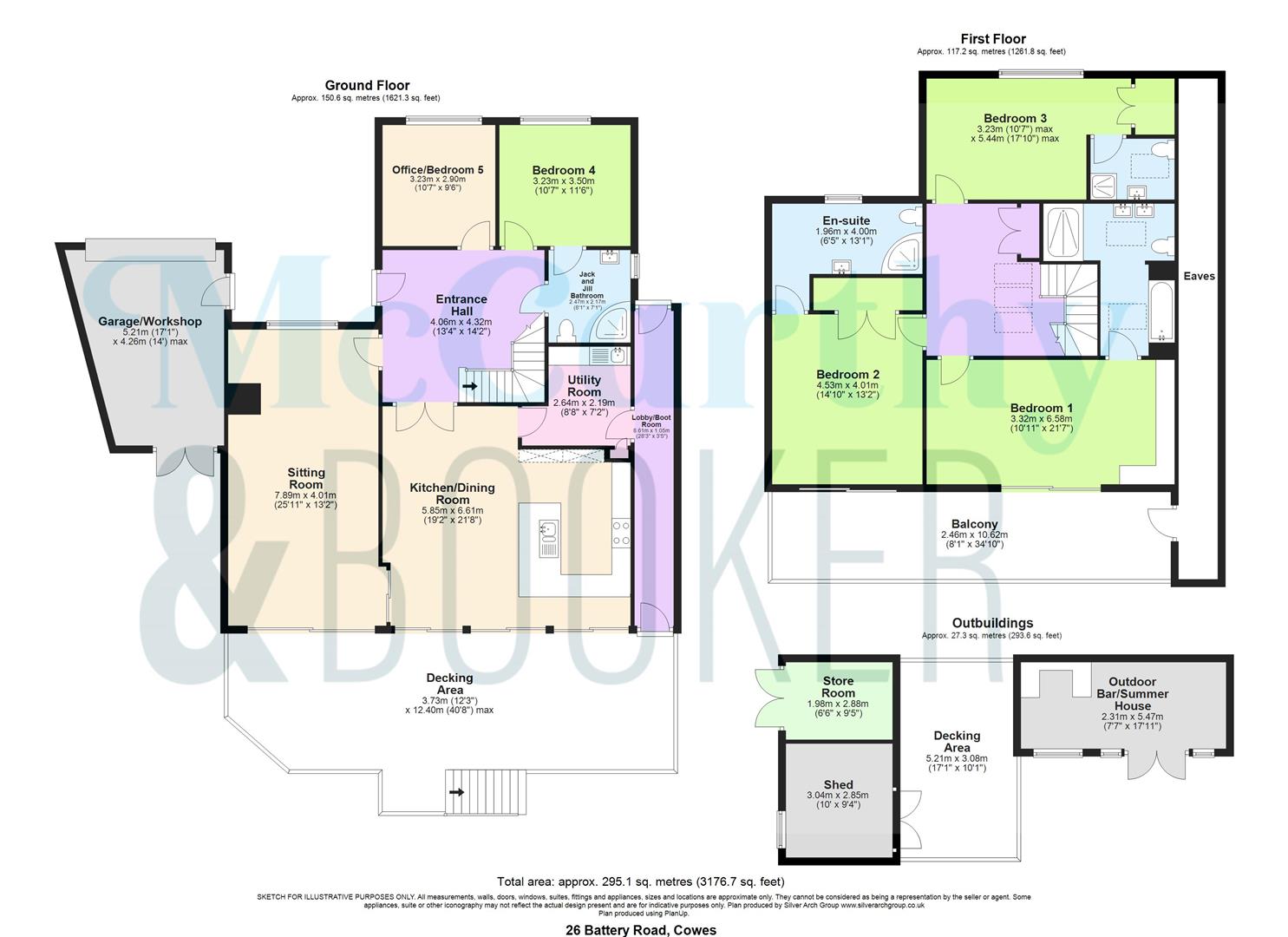 STUNNING SEA VIEWS FROM CONTEMPORARY HOME - Battery Road, Cowes floorplan